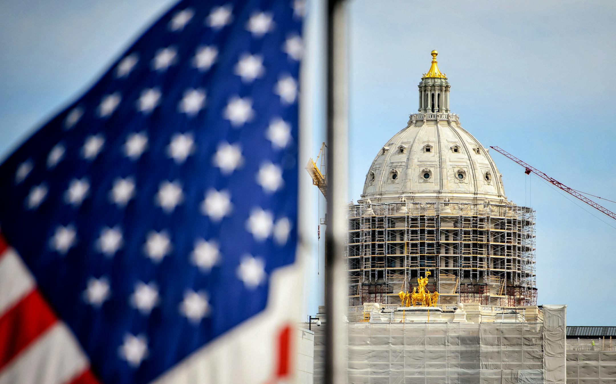 The Minnesota State Capitol is undergoing a major renovation and is now closed to the public. It is planned to reopen for the 2017 legislative season. ] GLEN STUBBE * gstubbe@startribune.com Monday, June 15, 2015 EDS, for use with any story on the Capitol building or State legislature.