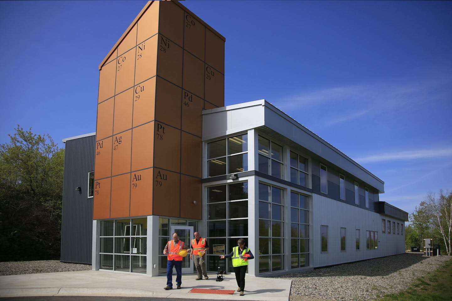 Not since the battle of 1978 to designate the BWCA as a wilderness area has the town of Ely been so divided. This time it's the possibility of Copper/Nickel mining and the promised jobs it brings -vs- the fear that mining so close to the BWCA could contaminate the water. Here, the shiny new Twin Metals office in Ely, with a copper painted front listing the minerals they plan to mine. ]
BRIAN PETERSON &#xa5; brianp@startribune.com
ELY, MN - 05/30/2013