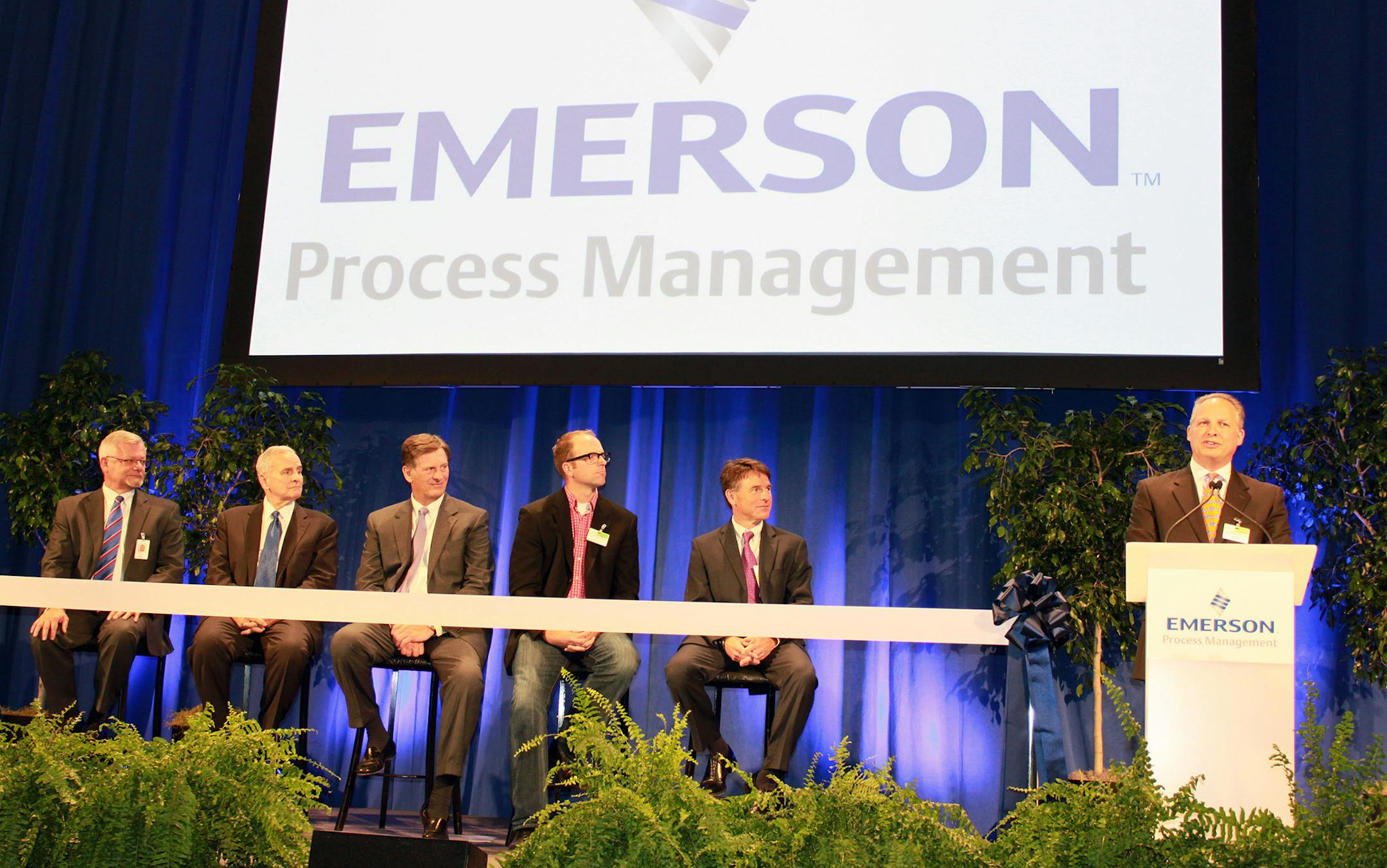 October 21, 2014; Shakopee, Minnesota ‚Äì Grand Opening event for the Emerson expansion project. Emerson ‚Äì which purchased and repurposed the vacant ADC building in Shakopee ‚Äì will use its new facility as global headquarters for its Rosemount business. This expansion heralds a capital investment of up to $70 million that will add up to 500 new, highly skilled jobs. ‚ÄúI believe that I speak for all of my colleagues on the Sc
