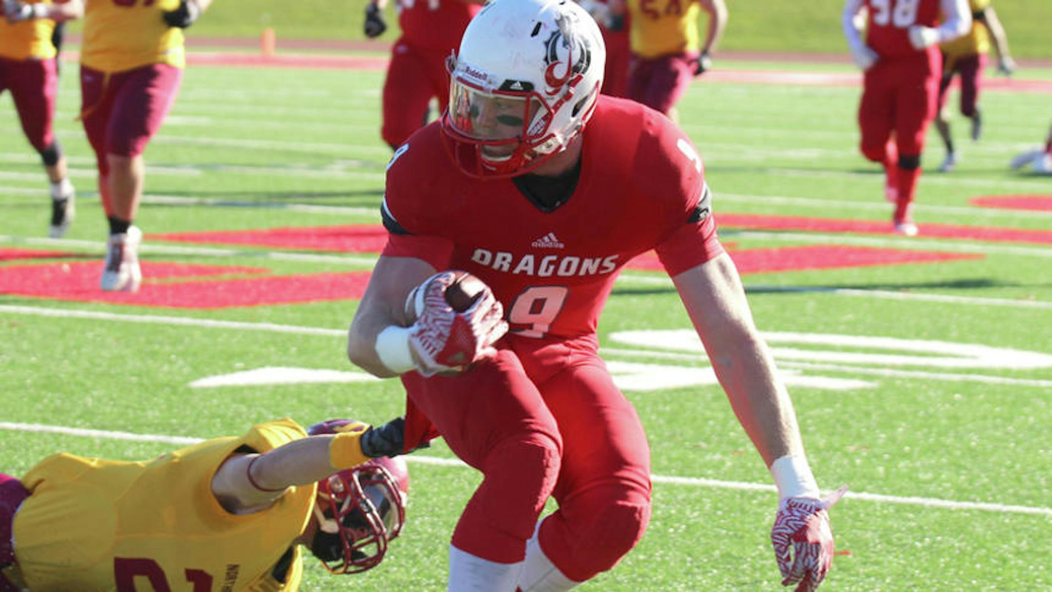 Damon Gibson was a nine-man football standout in western Minnesota before playing college football at Division II Minnesota State-Moorhead.