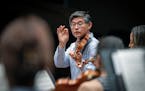 The St. Paul Chamber Orchestra artistic director Kyu-Young Kim helped lead a rehearsal in 2022. The chamber orchestra announced Friday that he would b