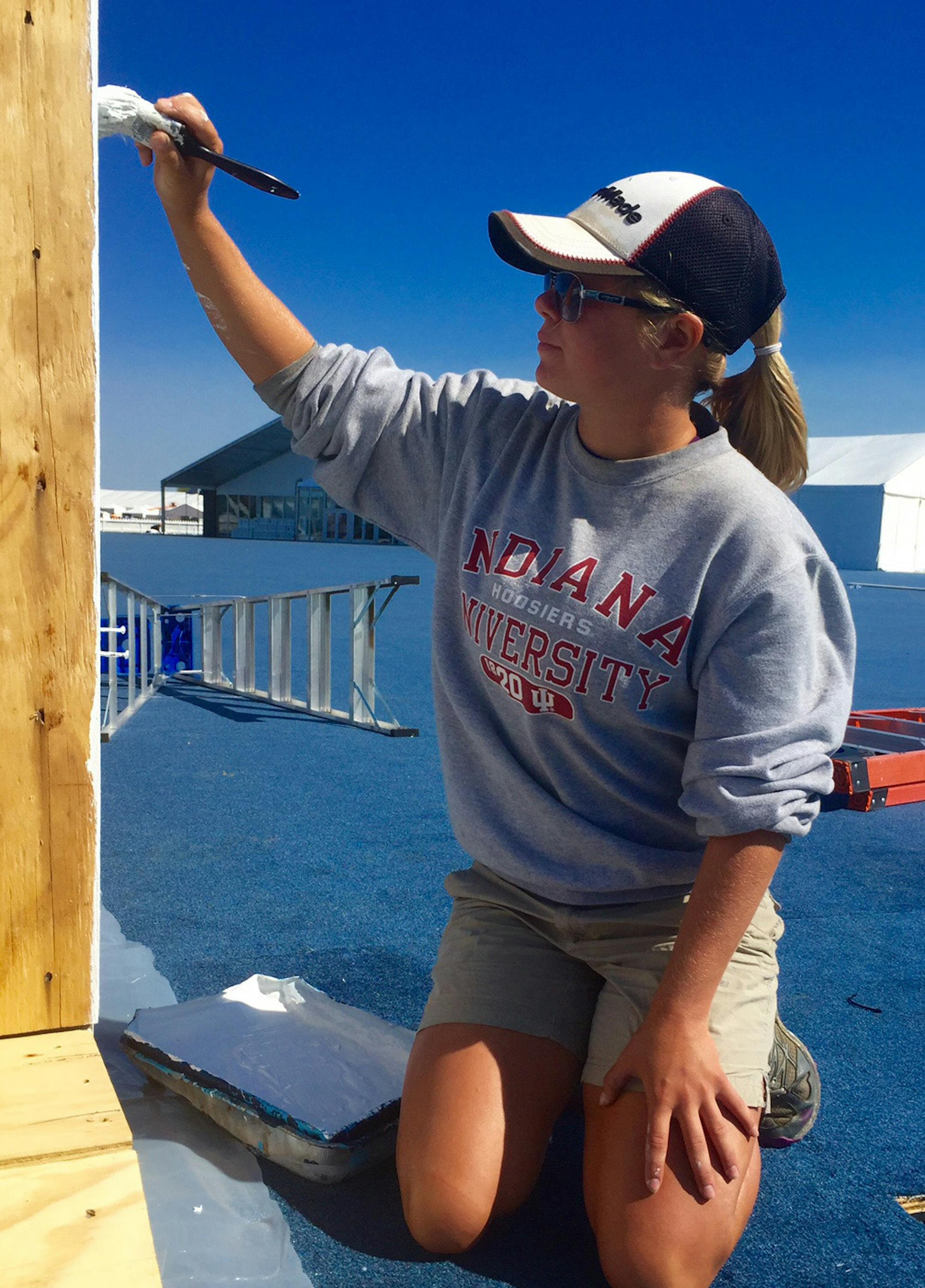 Indiana University graduate Morgan Boone is one of 30 interns -- collectively called "Swampers" -- who are putting final manual-labor touches on the Ryder Cup coming next week to Hazeltine National Golf Club in Chaska. JERRY ZGODA jzgoda@startribune.com