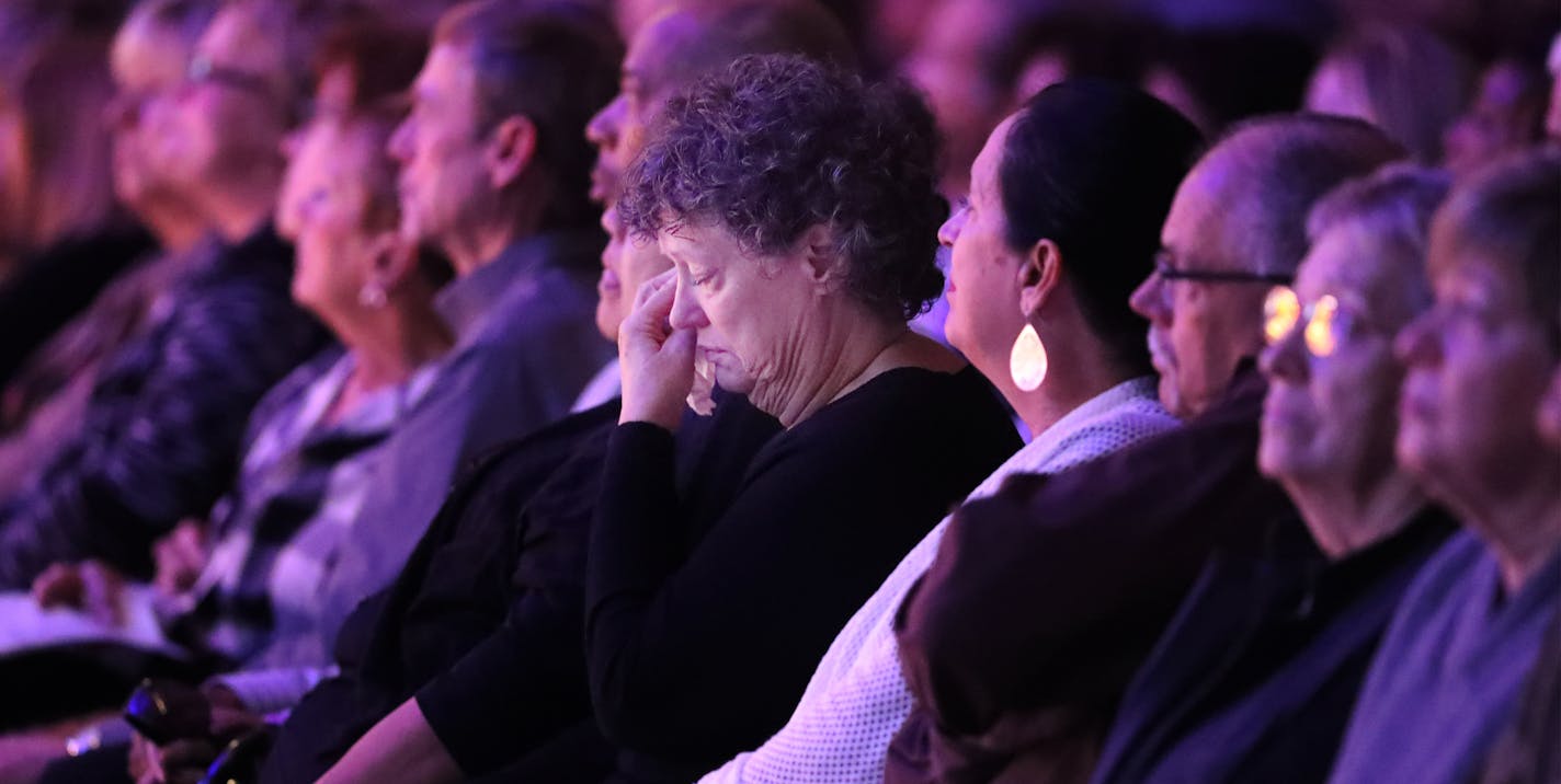 Friends attended an emotional service.] At the memorial service of Jacob Wetterling at the Clemens Field House on the College of Saint Benedict in St. Joseph, Minnesota.Richard Tsong-Taatarii/rtsong-taatarii@startribune.com