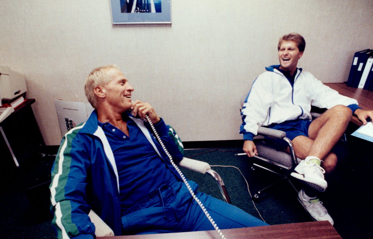 In 1990, Bill Musselman, left, was the Timberwolves' head coach, and his son Eric was an assistant. Eric went on to become head coach of the Warriors and Kings. He now coaches Nevada.