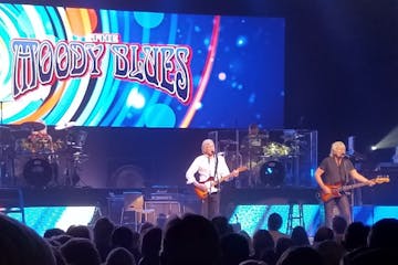 The Moody Blues perform Tuesday night at the Orpheum Theatre in Minneapolis.