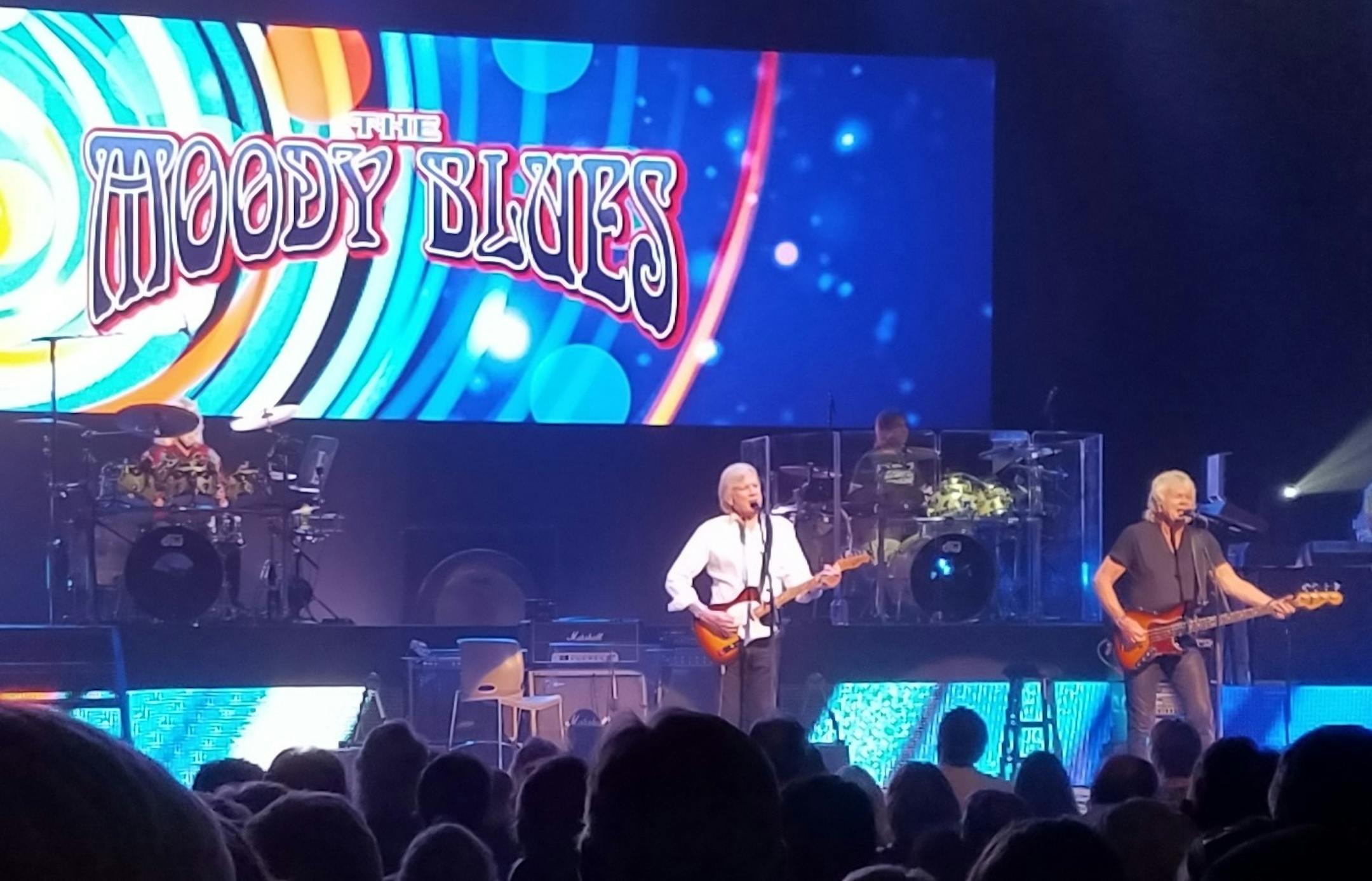 The Moody Blues perform Tuesday night at the Orpheum Theatre in Minneapolis.