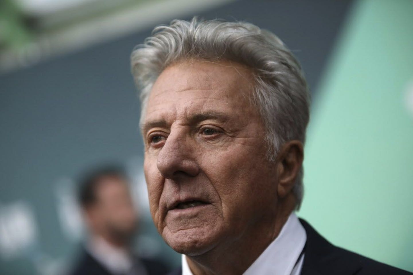 Actor Dustin Hoffman poses for photographers upon arrival at the premiere of the film 'The Meyerowitz Stories' during the London Film Festival in London, Friday, Oct. 6, 2017.