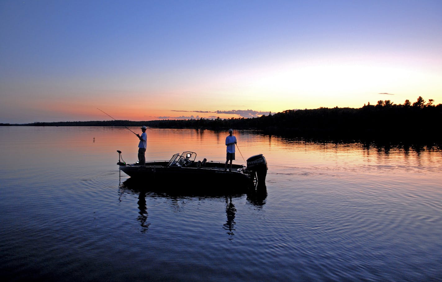 Shown here on Lake of the Woods with Dennis Anderson's sons casting for muskies, a Ranger 619 covered a lot of miles on the water, and on a trailer headed to water.