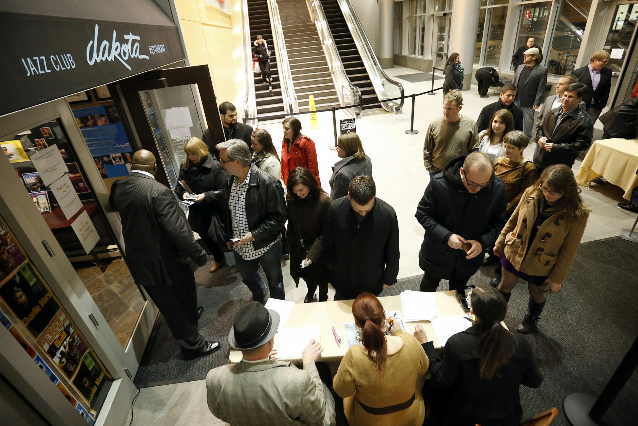 Prince fans lined up and entered the Dakota Jazz Club in downtown Minneapolis for the early show on Wednesday night.