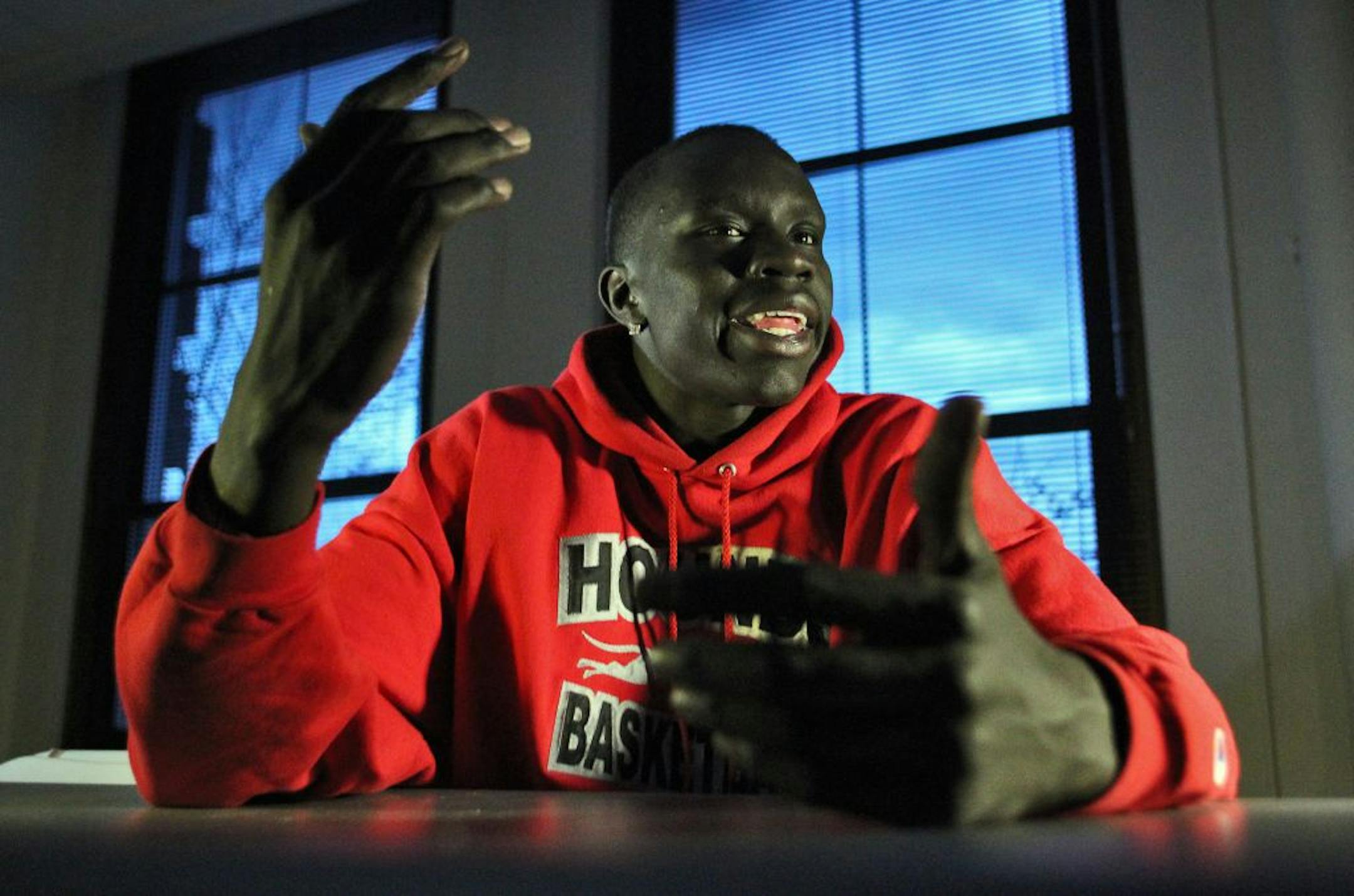 Akolda Manyang, 18, expressed his frustration with his suspension and talked about his love for his teammates and the game of basketball.