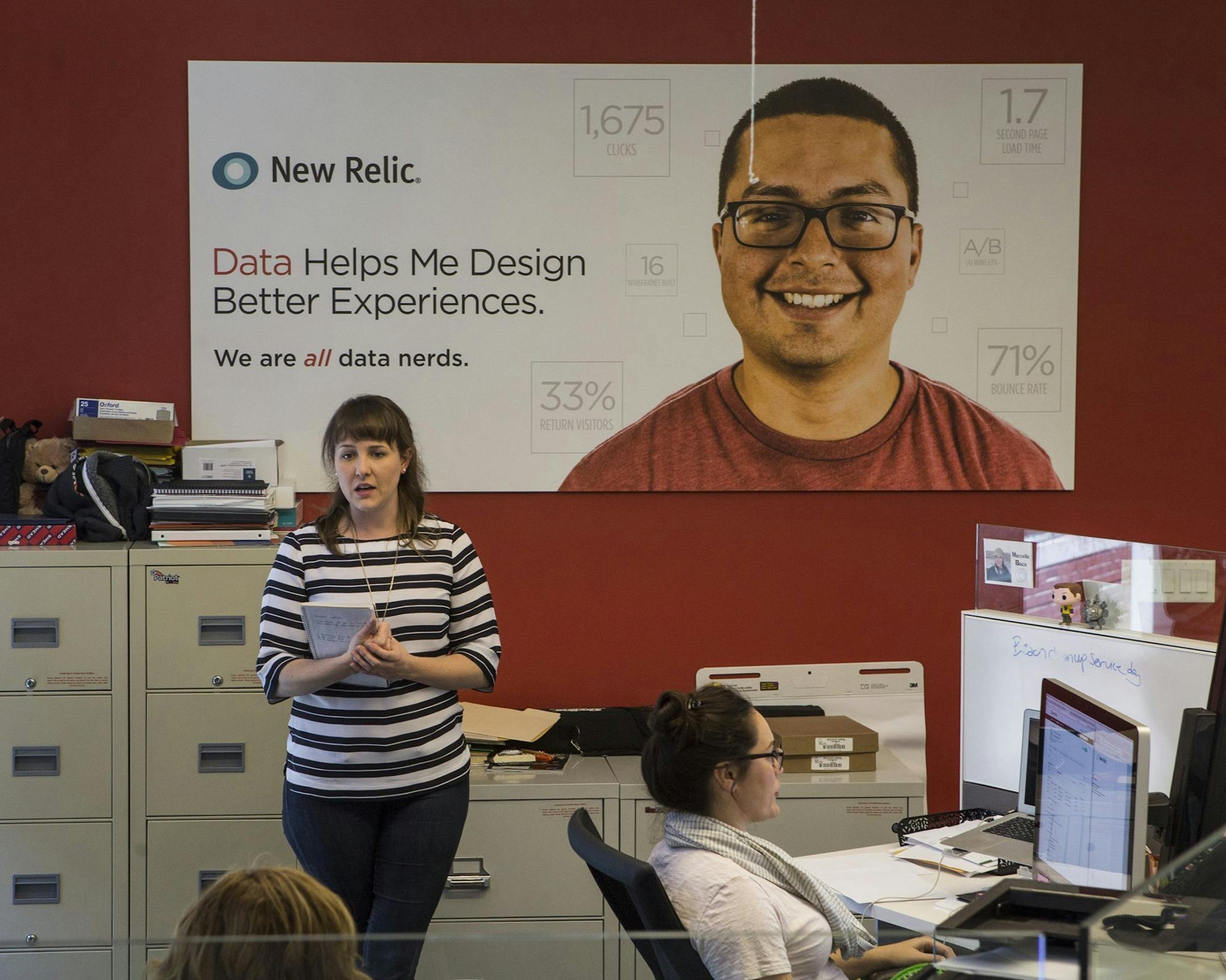 Offices at New Relic in San Francisco, Calif., are seen on June 27, 2014. The company has recently opened an office in Ireland. (John Green/Bay Area News Group/MCT) ORG XMIT: 1154595