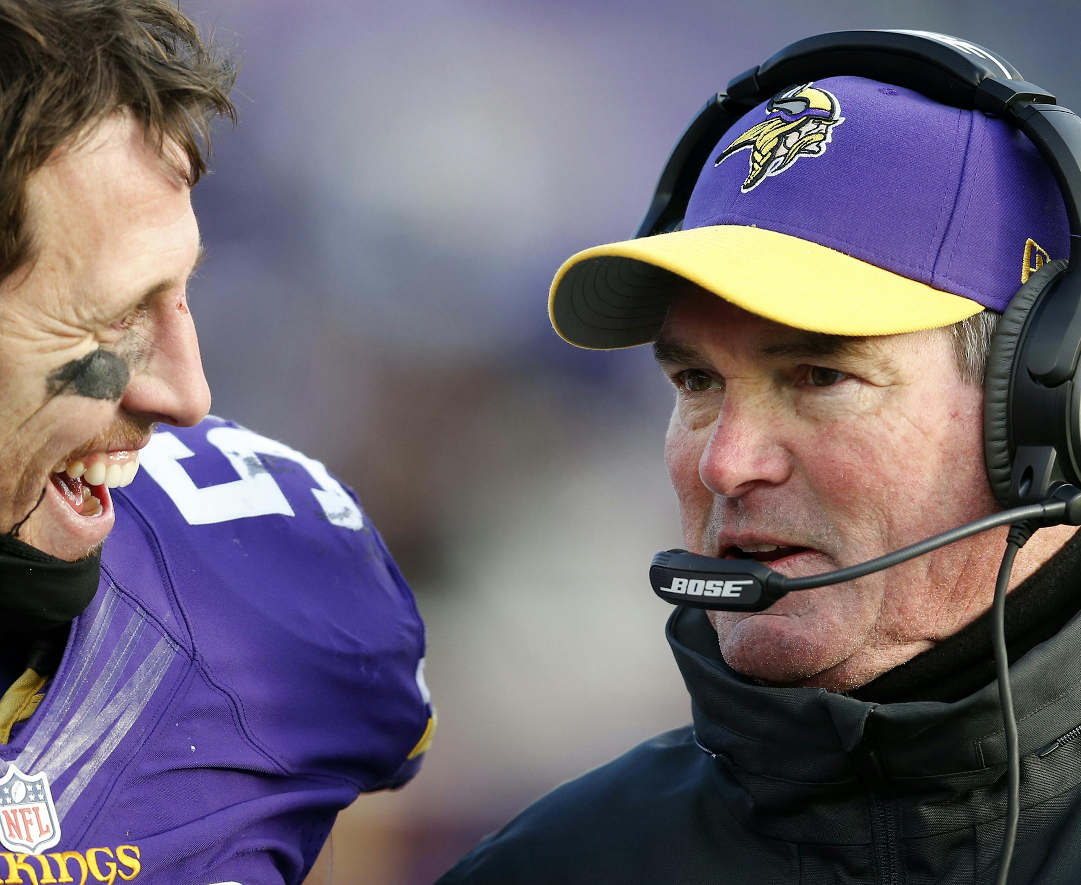 Chad Greenway spoke with Vikings head coach Mike Zimmer
