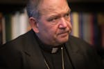 Archbishop Bernard Hebda speaks during an interview at the offices of the Archdiocese of St. Paul on Tuesday, August 4, 2015.