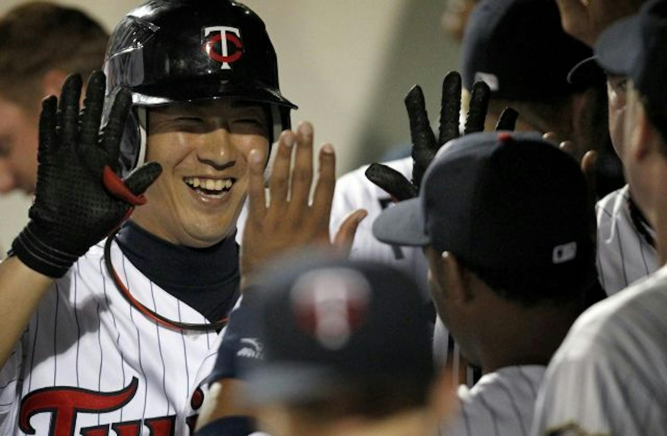 Tsuyoshi Nishioka hit an RBI single Sunday.