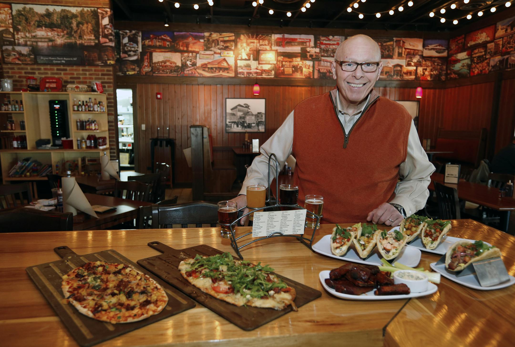 Ed Rensi is leaving as CEO of Famous Dave's of America, though he will stay on the board. This is a March 2015 file photo of Rensi showing new menu items at a Famous Dave's location in Bolingbrook, Ill.