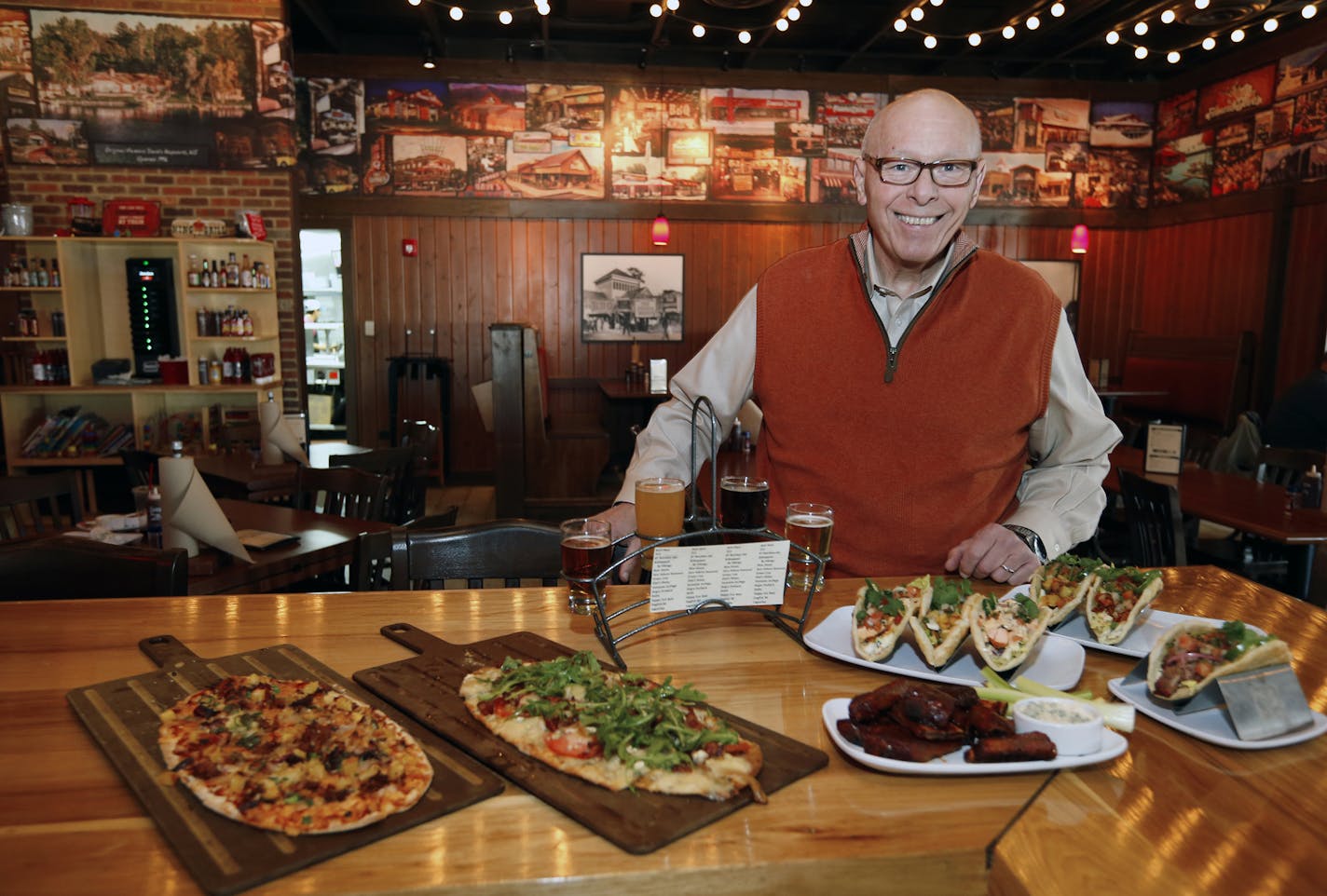 Ed Rensi is leaving as CEO of Famous Dave's of America, though he will stay on the board. This is a March 2015 file photo of Rensi showing new menu items at a Famous Dave's location in Bolingbrook, Ill.