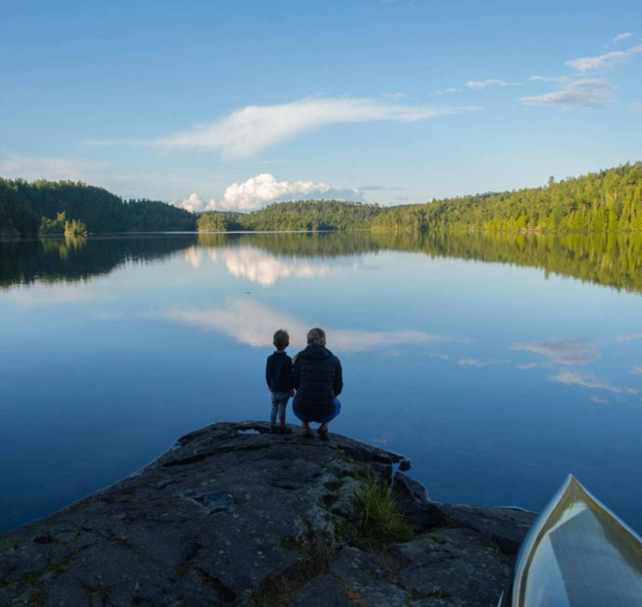 Jack and Maura Marko during the Boundary Waters Canoe Area Wilderness.