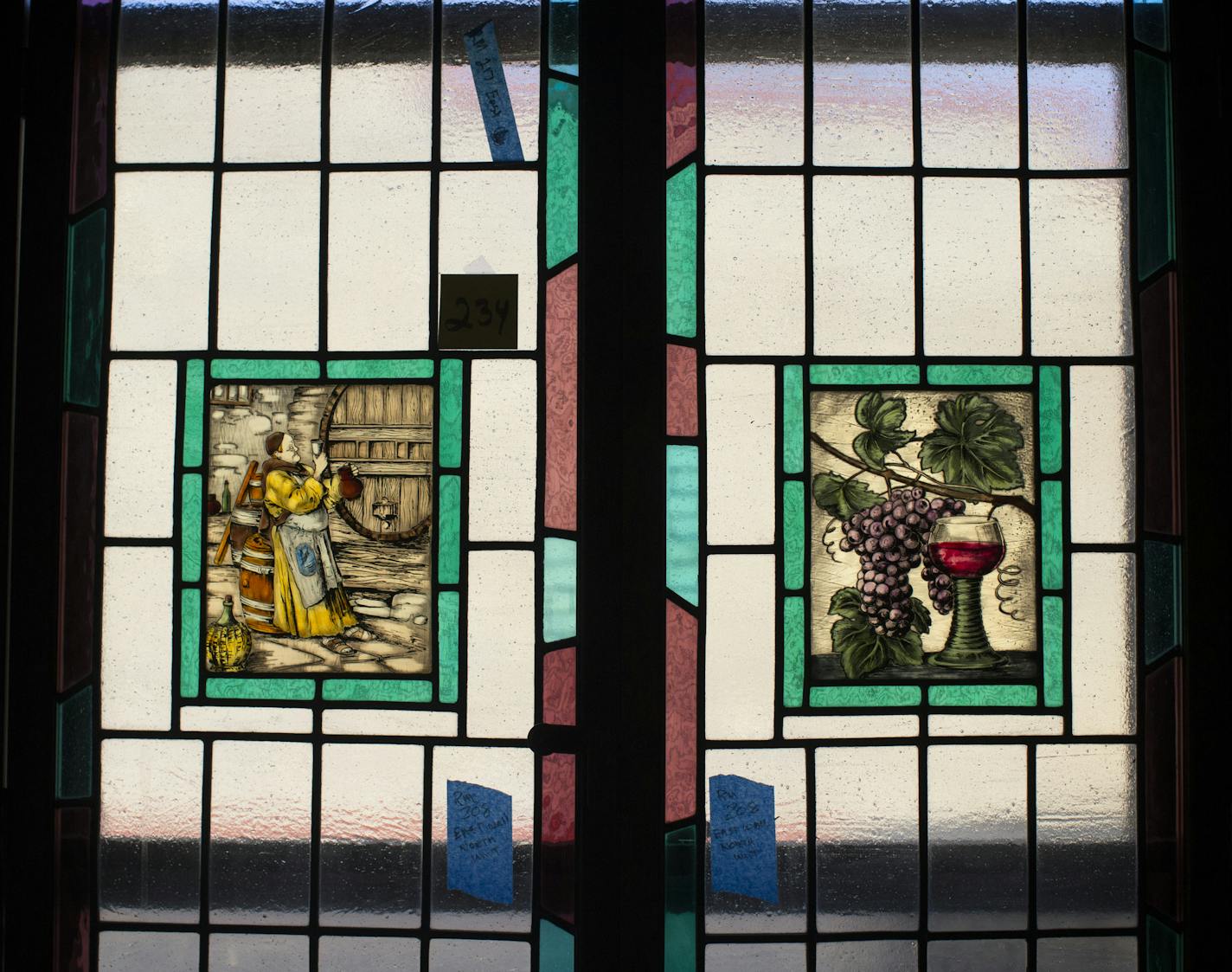 Many of the guest rooms have original stained glass windows in the newly restored Hotel Broz (known as the New Prague Hotel) in New Prague, Minn., on Wednesday, March 11, 2015. ] RENEE JONES SCHNEIDER &#x2022; reneejones@startribune.com