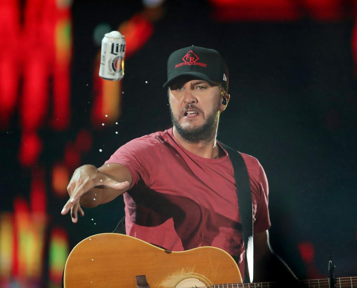 After taking a sip, headliner Luke Bryan tossed a cold one into the crowd while performing Saturday, July 21, 2018, at Target Field in Minneapolis, MN.] DAVID JOLES &#xef; david.joles@startribune.com Morgan Wallen at 5:30; Jon Pardi at 6:20; Sam Hunt at 7:35 and Luke Bryan at 9:05