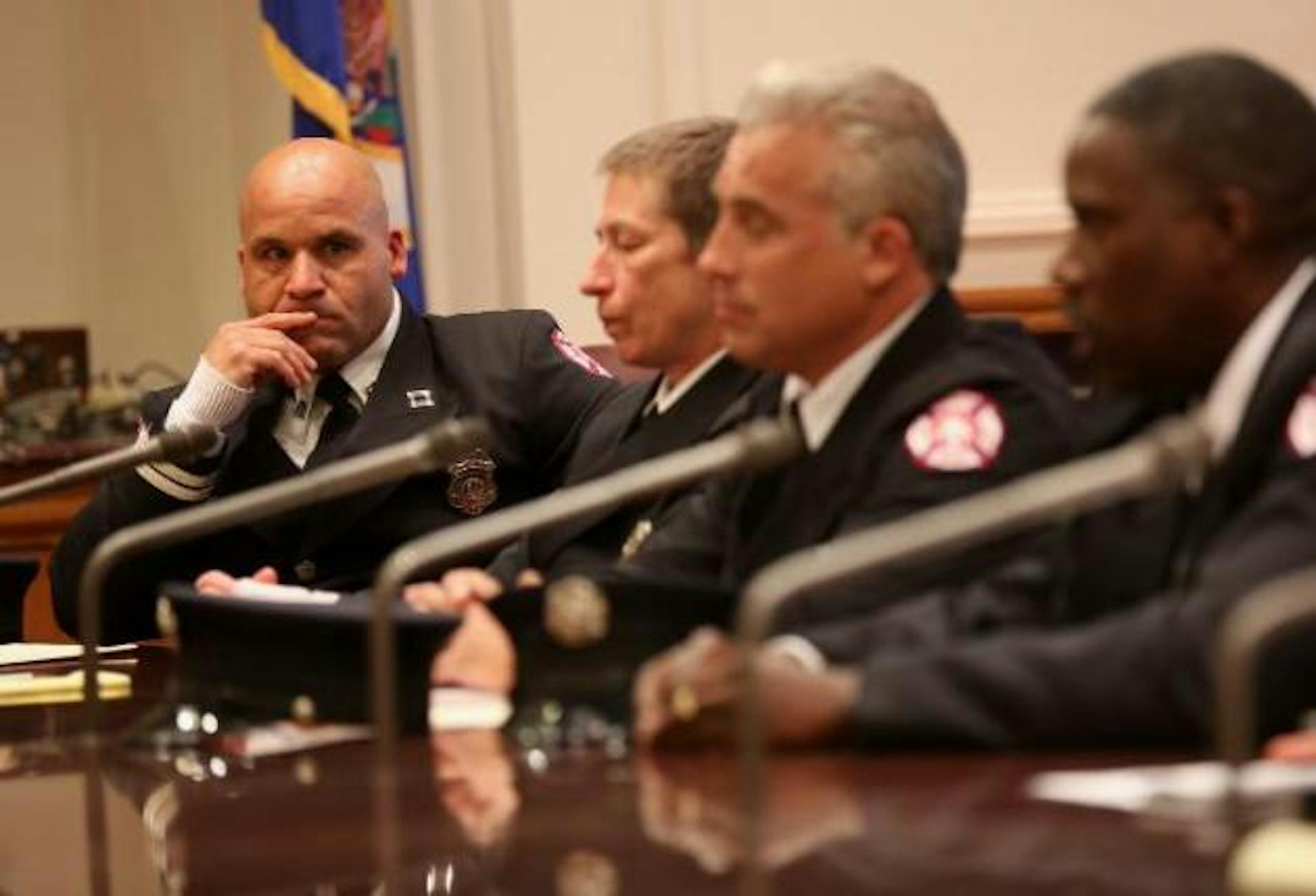 Firefighters testify at Capitol (photo by Renee Jones Schneider)