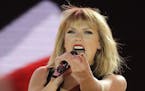 Taylor Swift performs on the eve of the Formula One U.S. Grand Prix auto race at Circuit of the Americas, Saturday, Oct. 22, 2016, in Austin, Texas. (