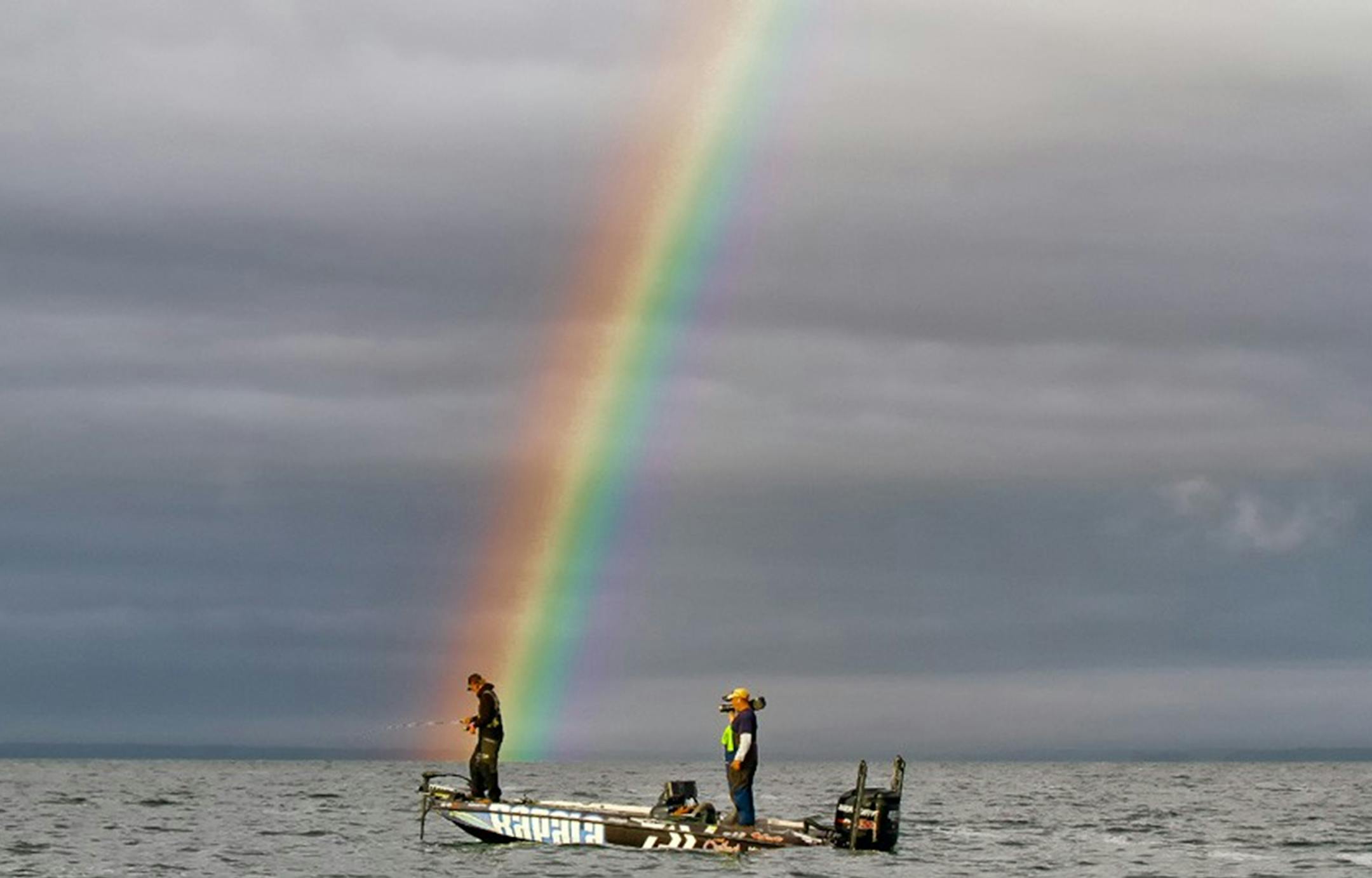 Seth Feider at Bassmaster Angler of the Year event, Lake Mille Lacs. Photo by James Overstreet