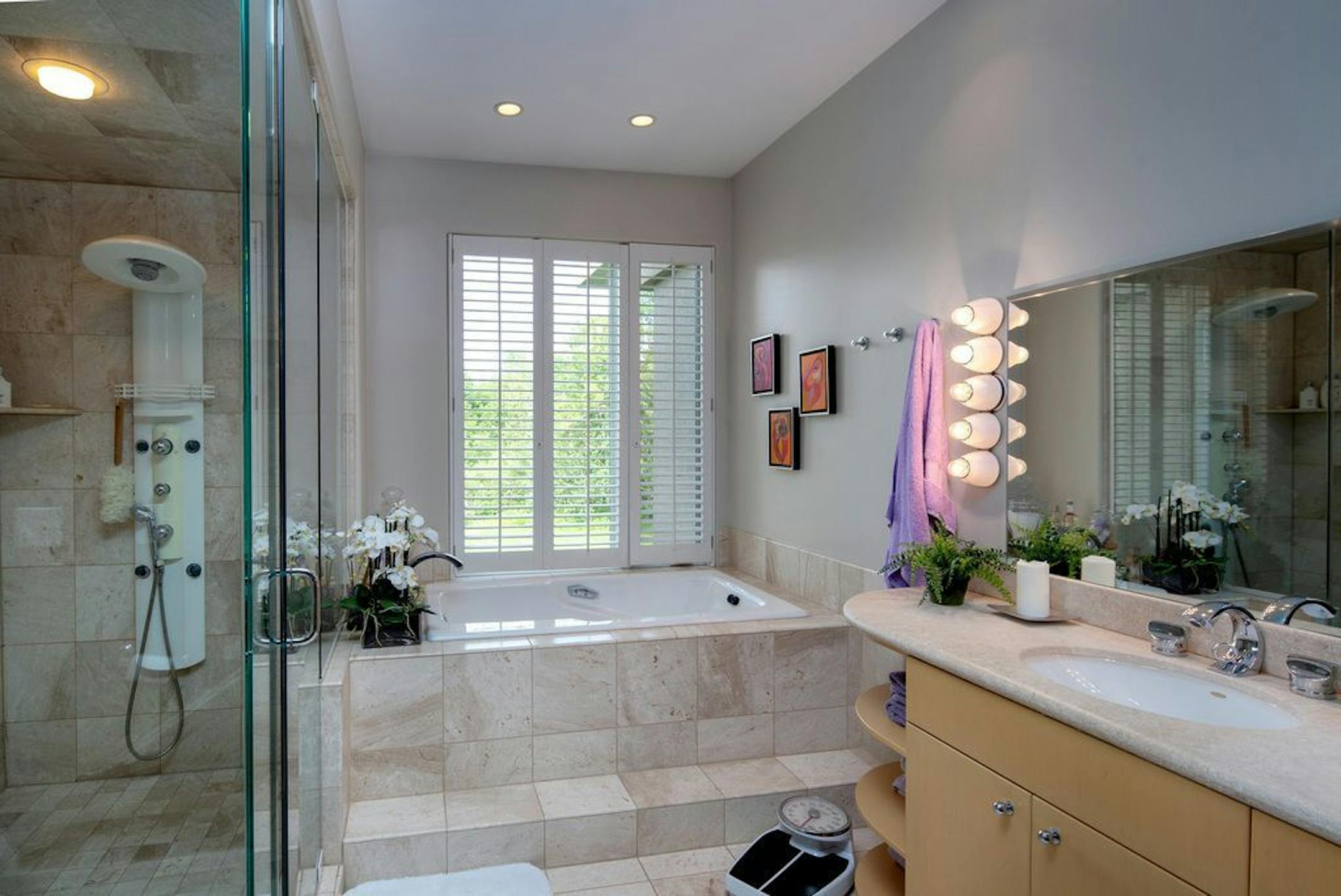 The master bath.