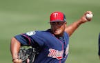 Instead of having Adalberto Mejia pitch in a minor league game Monday, the Twins had him ride the bus to Dunedin and follow Tyler Duffey to the mound 