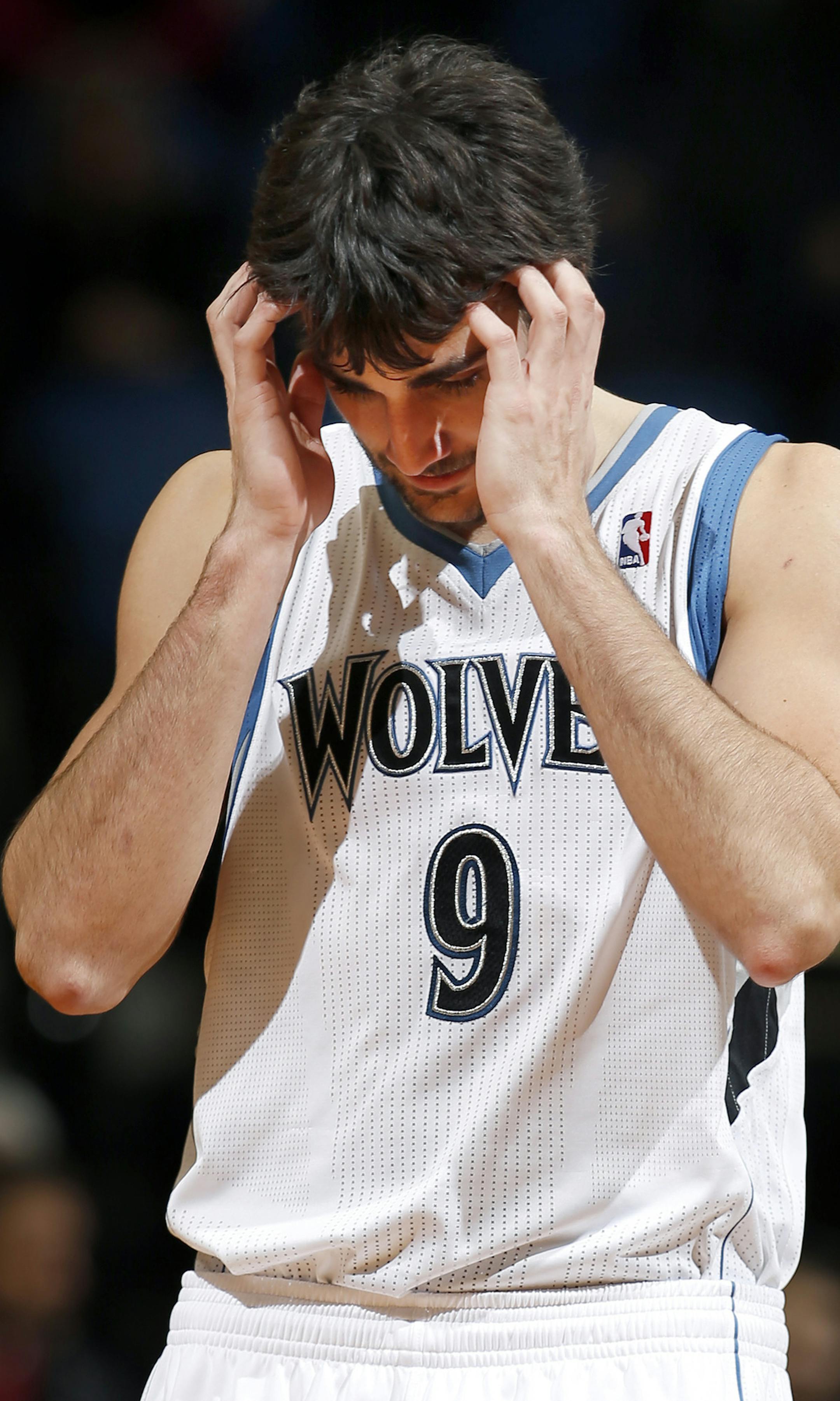 Ricky Rubio (9) reacted after missing a shot with 6.7 second left in the game. Portland beat Minnesota by a final score of 100-98. ] CARLOS GONZALEZ cgonzalez@startribune.com - February 4, 2013, Minneapolis, Minn., Target Center, NBA, Minnesota Timberwolves vs. Portland Trail Blazers