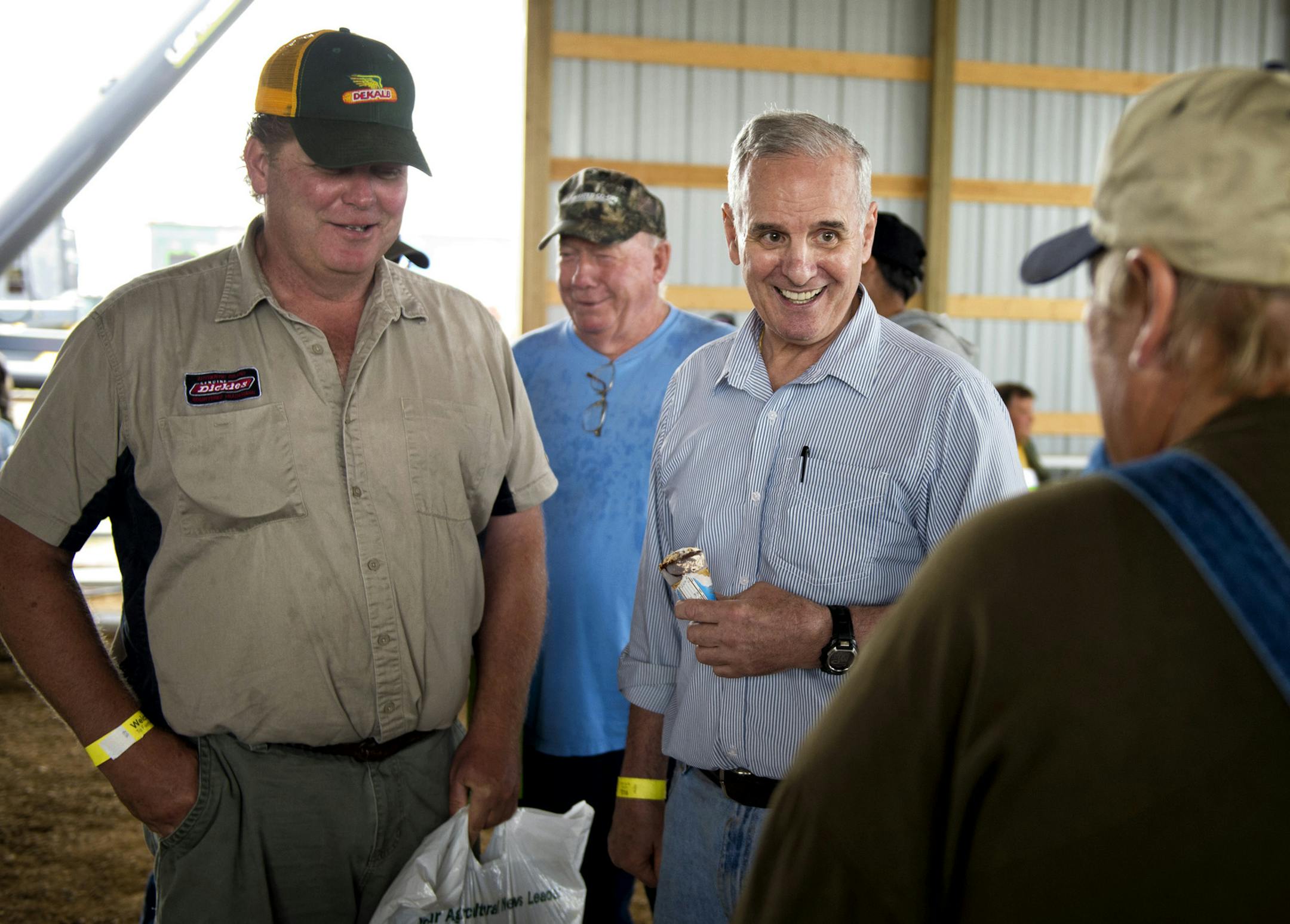 Governor Mark Dayton delivered the keynote speech at Farmfest the outstate agricultural trade show held each year at Gilfillian Estate in Redwood County, Minnesopta, Thursday August 8, 2013 ] GLEN STUBBE * gstubbe@startribune.com