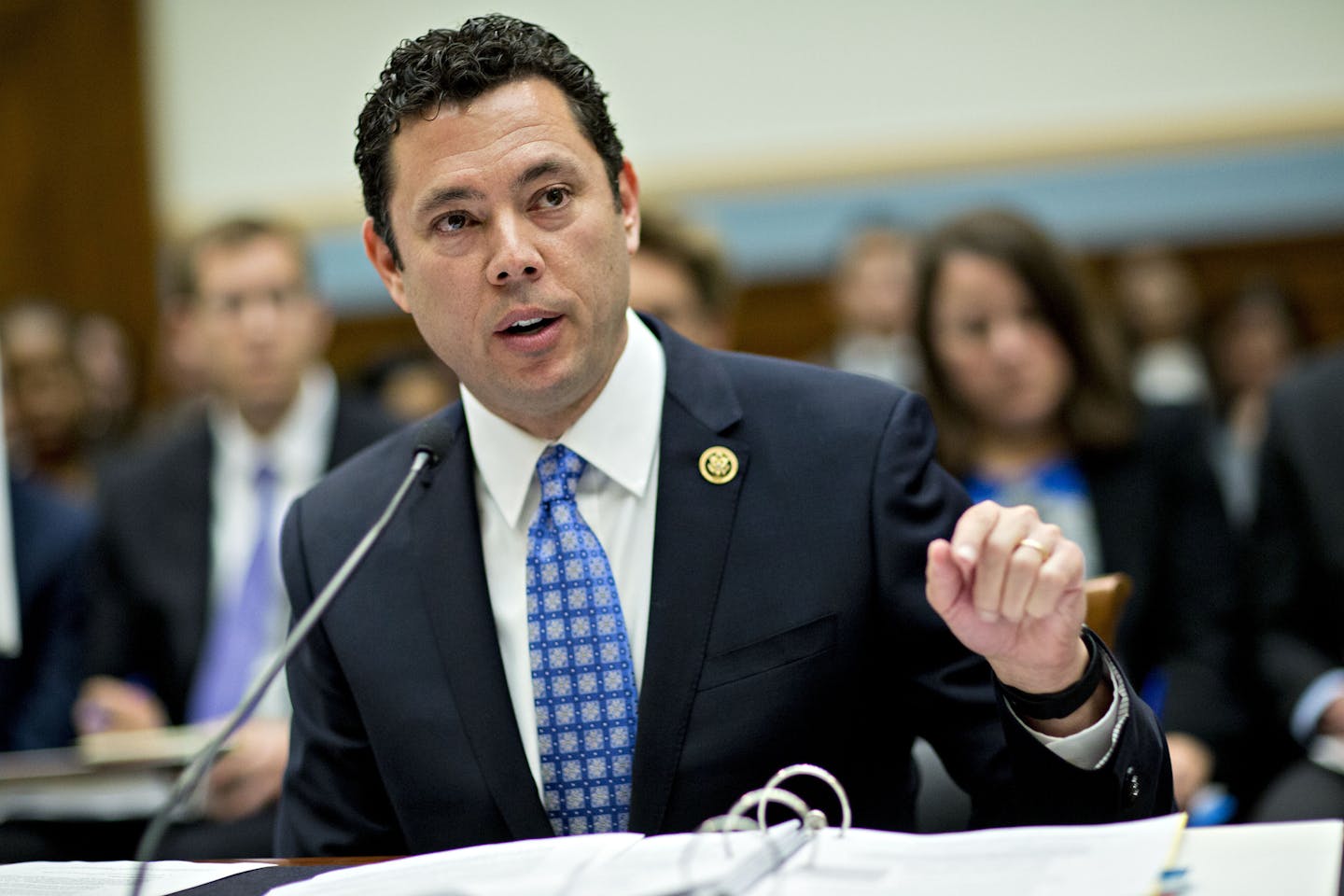 Rep. Jason Chaffetz, a Republican from Utah and chairman of the House Oversight and Government Reform Committee, speaks during a House Judiciary Committee hearing in Washington last May.