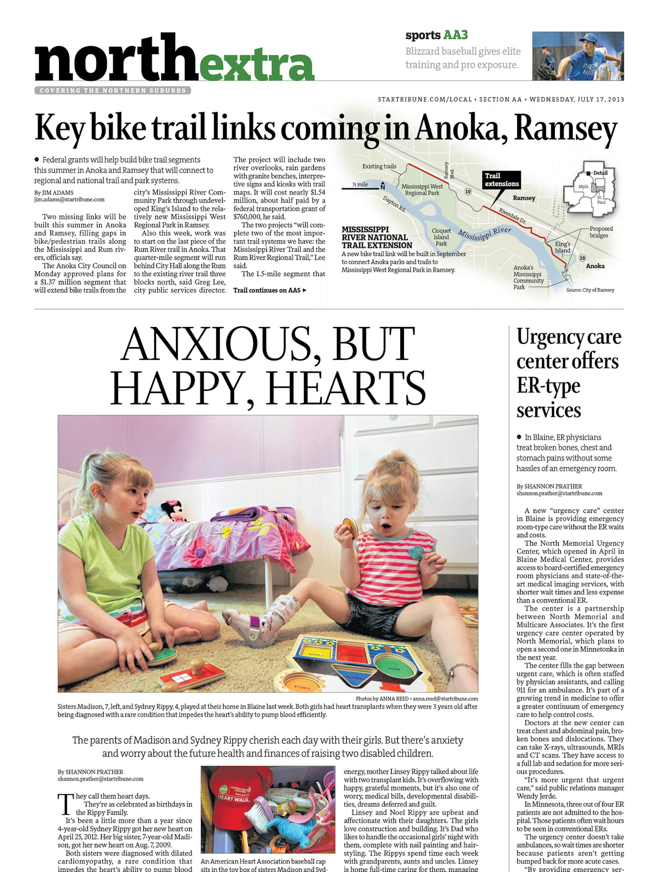 July 17, 2013 story on Madison and Sydney Rippey