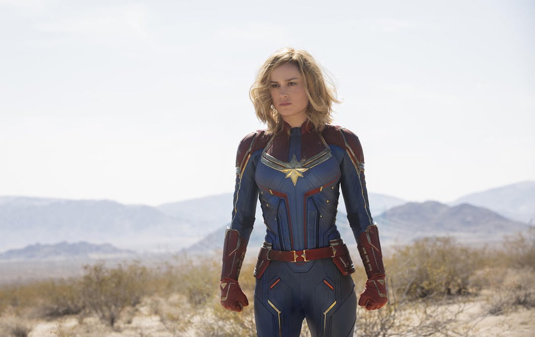 Brie Larson stars in “Captain Marvel.”