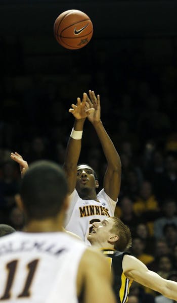 Austin Hollins' go-ahead three-pointer with 11.6 seconds left helped the Gophers nip Iowa.