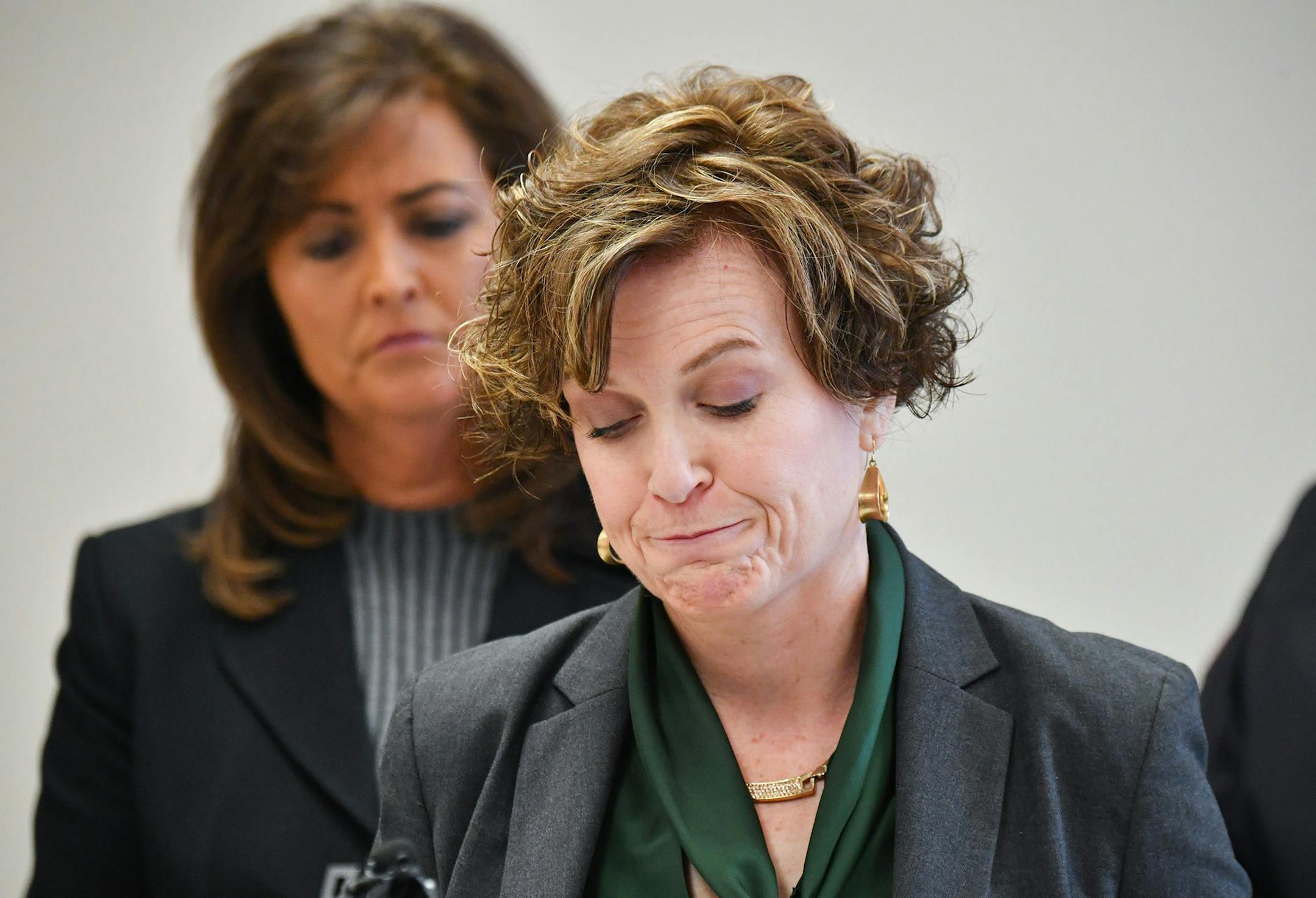 Mayor Betsy Hodges apologized for the communication problems highlighted in the DOJ report. ] GLEN STUBBE • glen.stubbe@startribune.com Monday, March 20, 2017 Mayor Betsy Hodges and Police Chief Janee Harteau hold a press conference to react to the DOJ report.After numerous delays, the DOJ's COPS office on Monday released its "After-Action" review of the 4th Precinct Occupation, which found that found that the commitment of the city's "measured response played a large role in keeping the