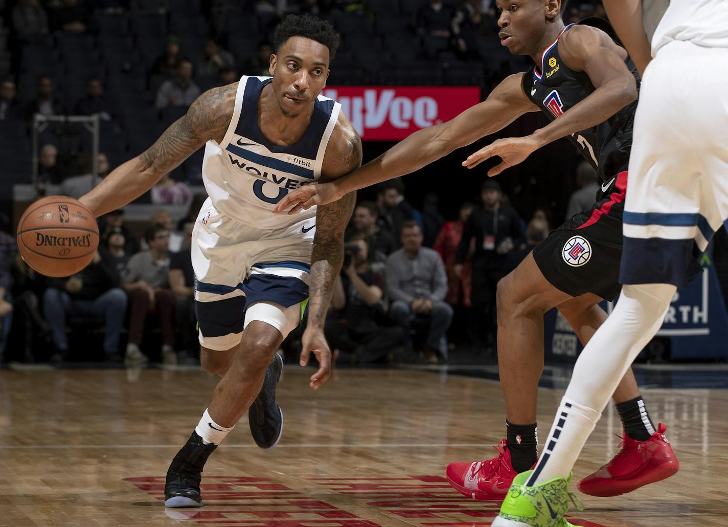 Minnesota Timberwolves Jeff Teague. ] CARLOS GONZALEZ &#x2022; cgonzalez@startribune.com &#x2013; Minneapolis, MN &#x2013; February 11, 2019, Target Center, NBA, Minnesota Timberwolves vs. Los Angeles Clippers