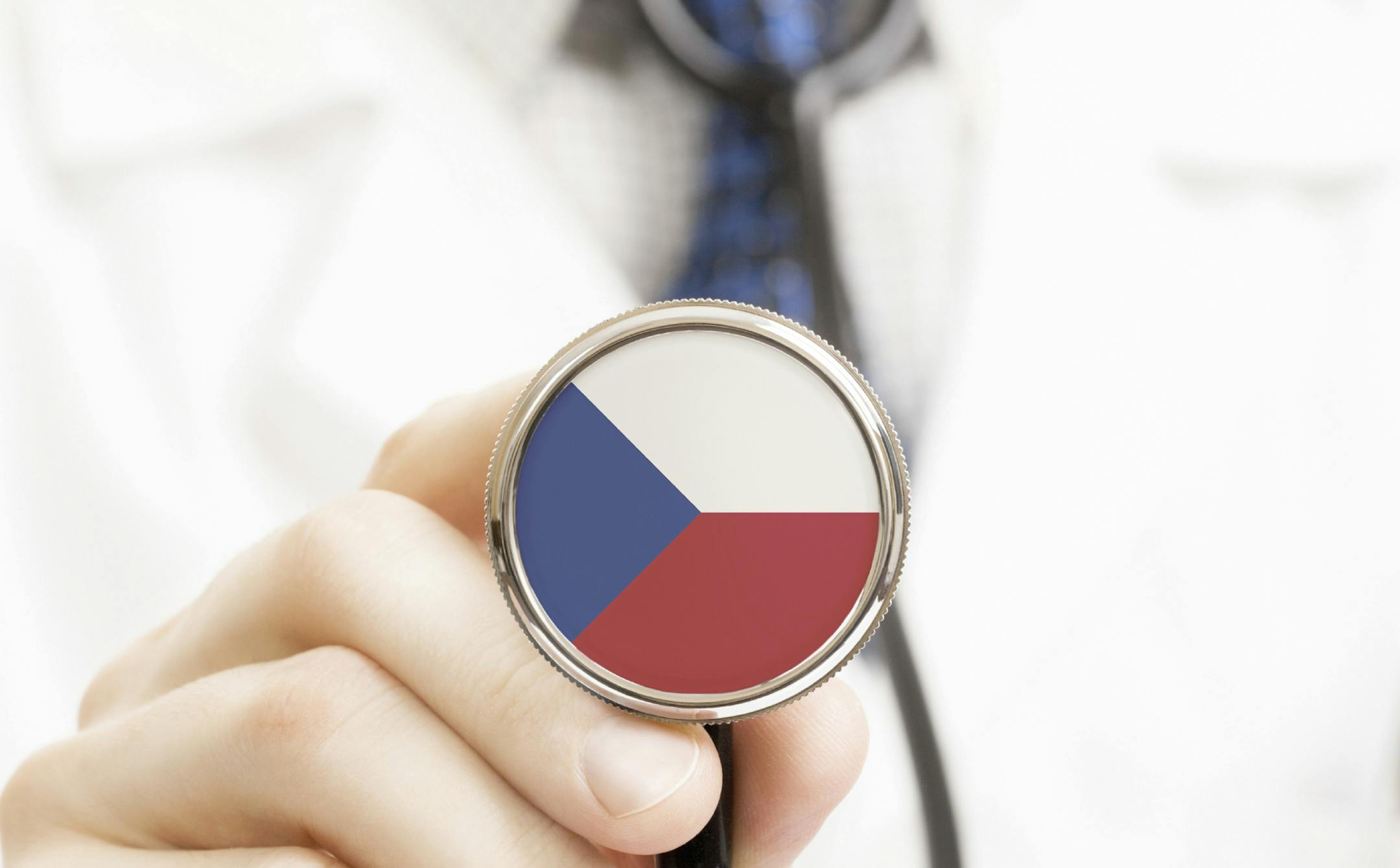 National flag on stethoscope conceptual series - Czech Republic ORG XMIT: MIN1510151710500794