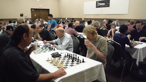 Grandmaster Bryan Smith (center, foreground) is registered to play again in the Twin Ports Open in Superior, Wis.