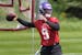 Vikings quarterback J.J. McCarthy said of his first NFL practice: "I was just trying to be in the present, take in the moment, and I had so much fun o