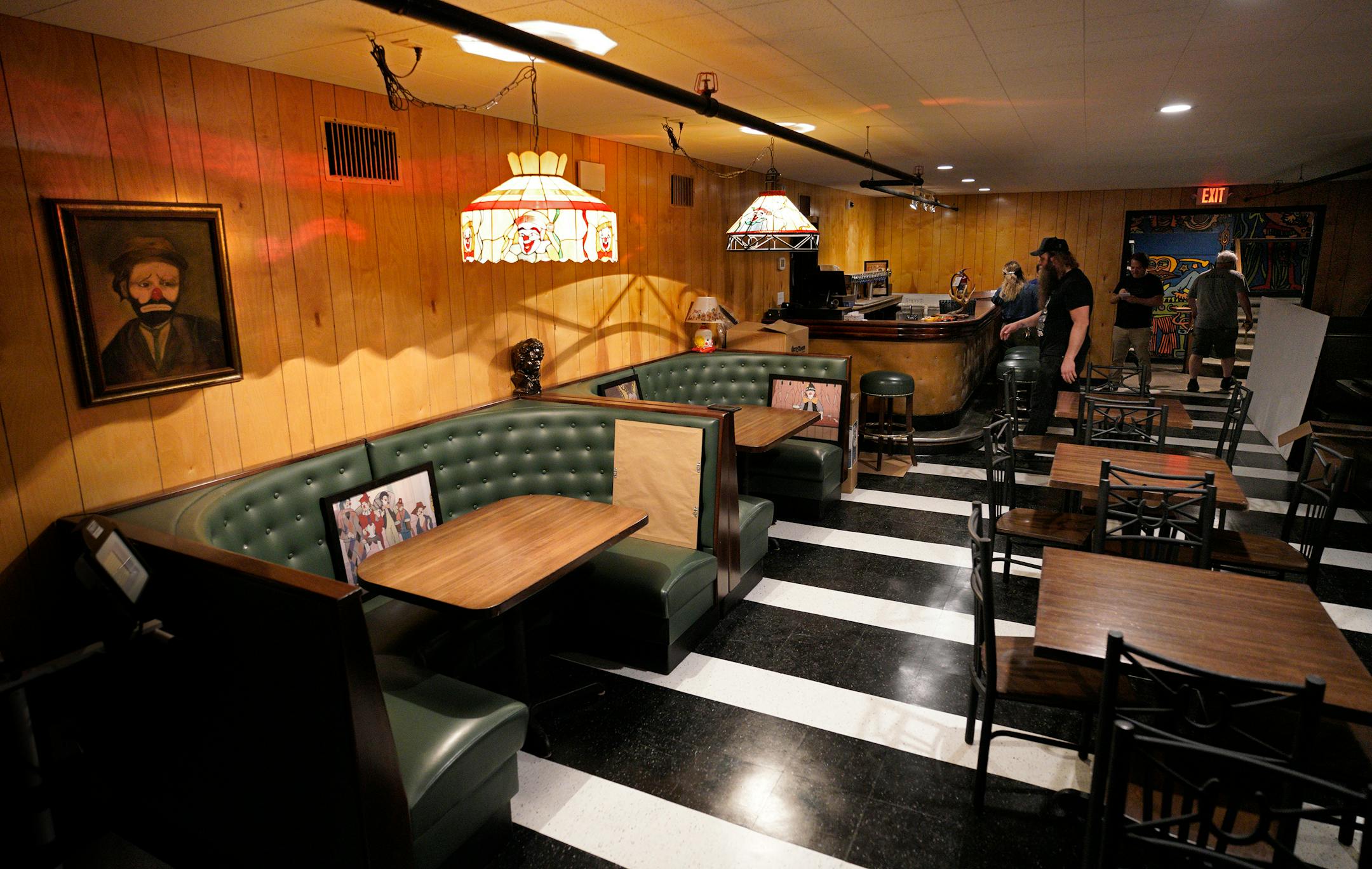 The refurbished Clown Lounge.