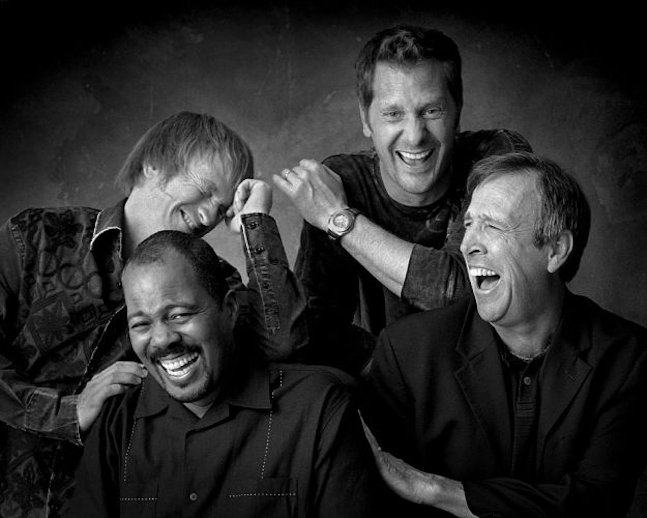 Apostlesofcomedy.comThe four stand-up comics who make up the Apostles of Comedy are out to make people laugh without using profanity or crude humor. They are, clockwise from lower left, Anthony Griffin, Brad Stine, Ron Pearson and Jeff Allen.