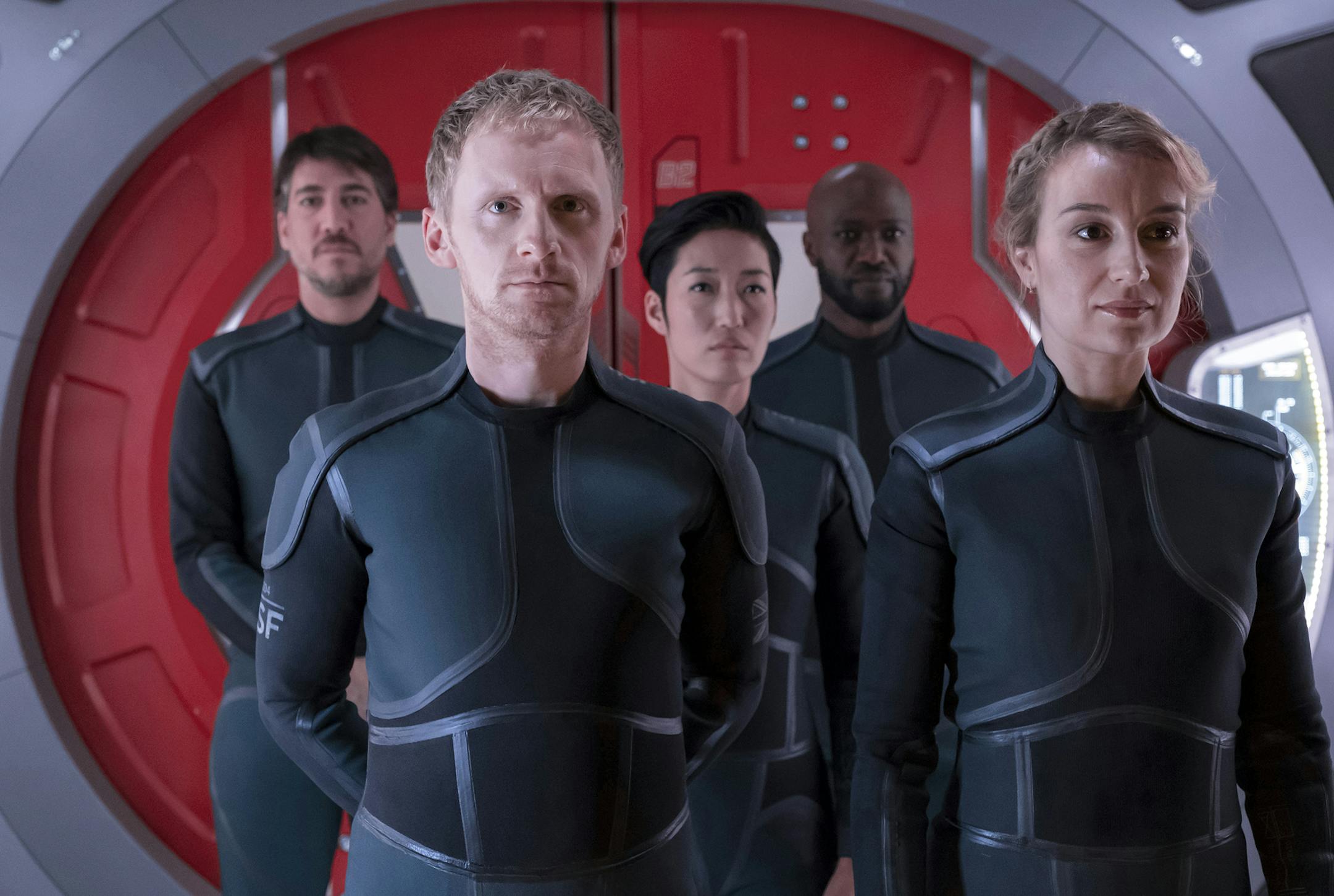 In the first episode of season 2, Scientists at IMSFís outpost on the Red Planet brace for the arrival of a new set of colonistsóminers commissioned by Lukrum, a for-profit corporation. The mission to colonize Mars becomes a battle between science and self-interest when Lukrum makes its home on the Red Planet. (photo credit: National Geographic/Dusan Martincek)