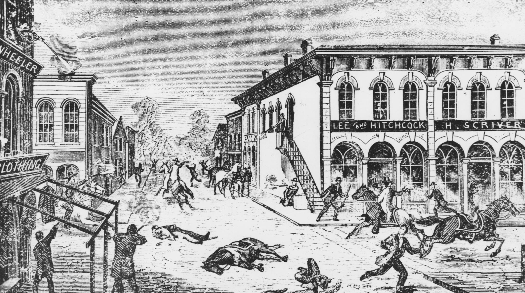 Northfield Bank 1876, Jese James gang