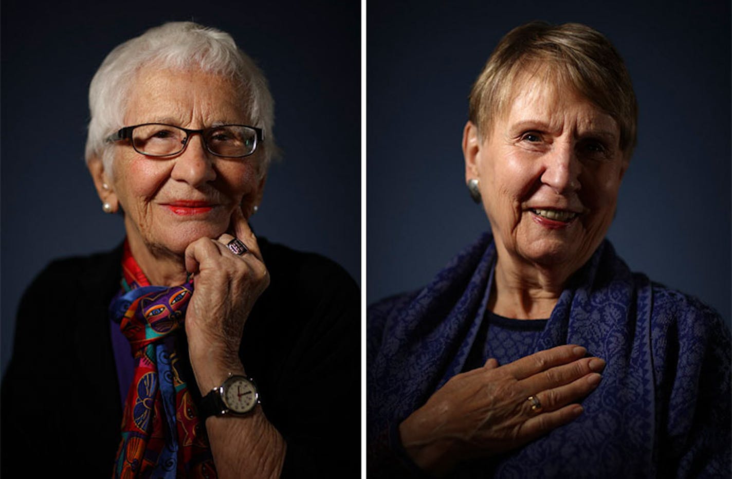 Sue Larson and Shelby Andress of Parkshore Senior Community in St. Louis Park.