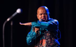 Comrade Tripp during his opening set as co-host of Uproar Comedy Open Mic. Comrade Tripp is among a generation of stand-up comics who are opening up o