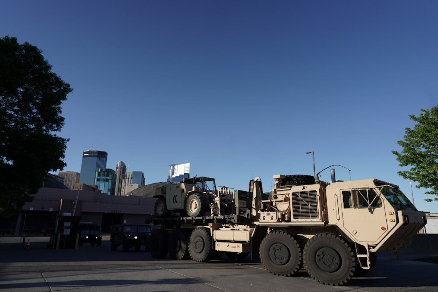 The Minnesota National Guard was deploying Saturday in Minneapolis in the wake of the unrest after George Floyd's death while in police custody.