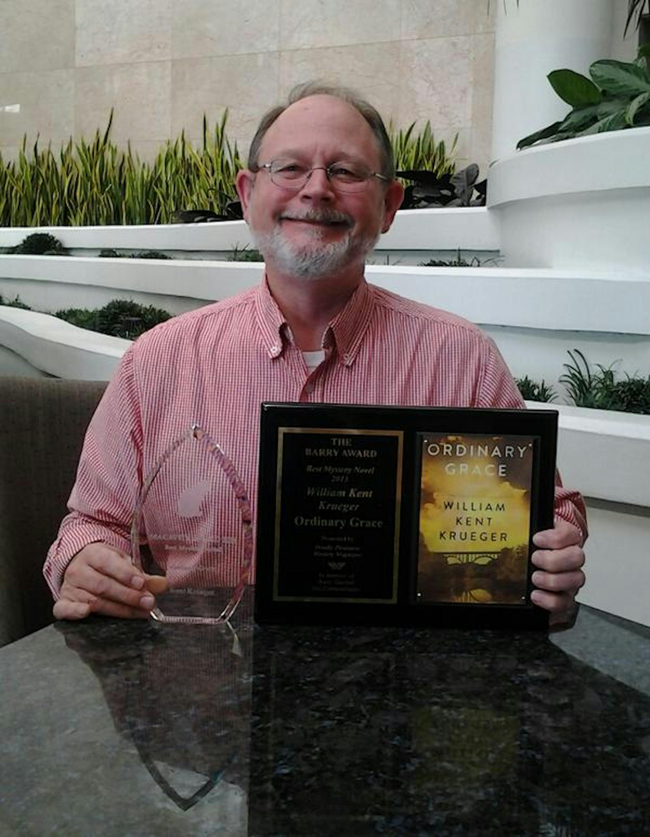 Krueger tweeted this picture with the caption, "On my right, the Macavity. On my left, the Barry. Aren't they lovely?"