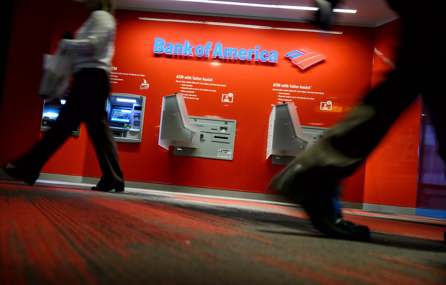 Bank of America's new locaton in the IDS Skyway. Bank of America is planning a big expansion in the Twin Cities, the heart of Wells Fargo and U.S. Bank country. ] GLEN STUBBE * gstubbe@startribune.com Tuesday, February 16, 2016