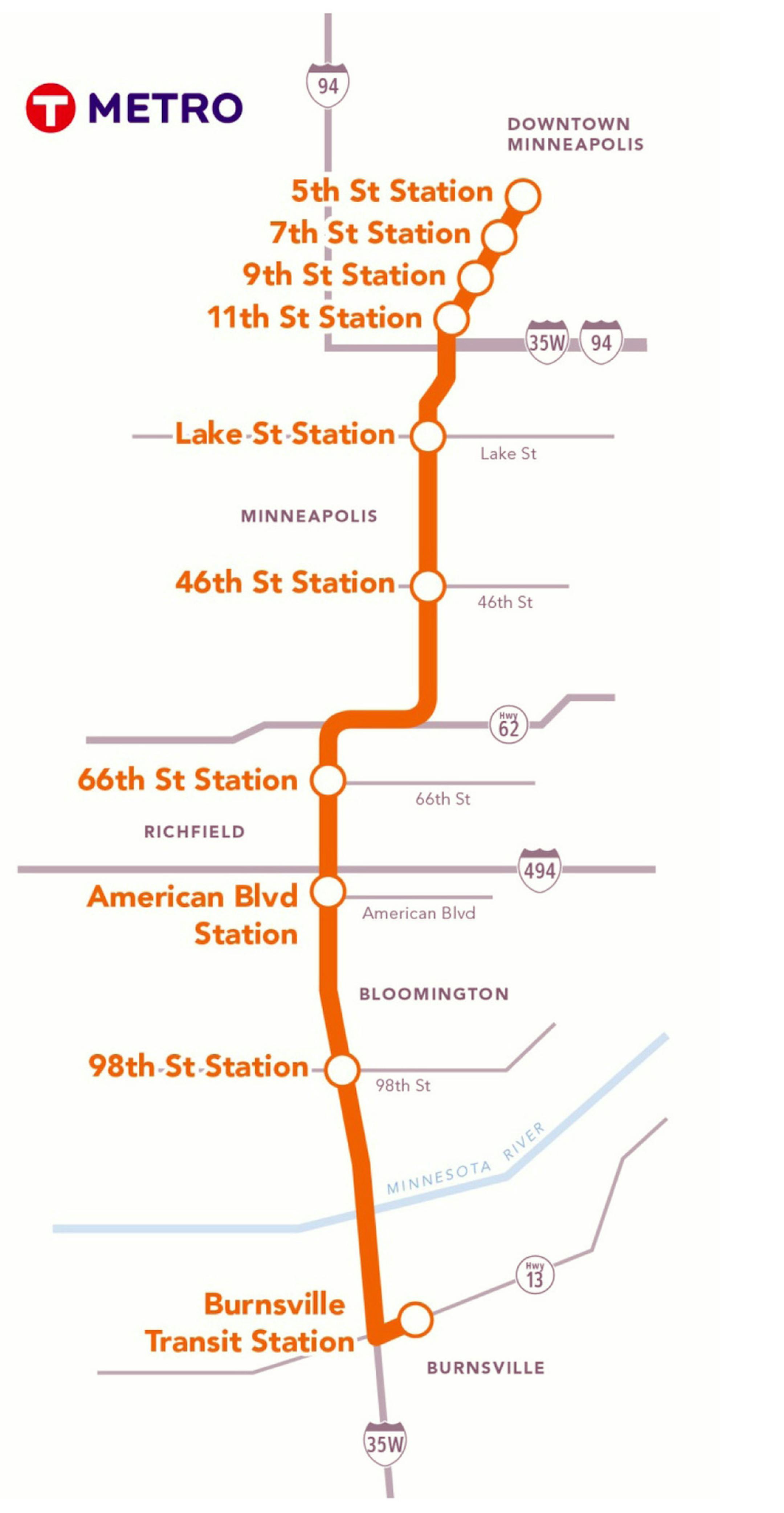proposed Orange line map - story on impact to southtown shopping center