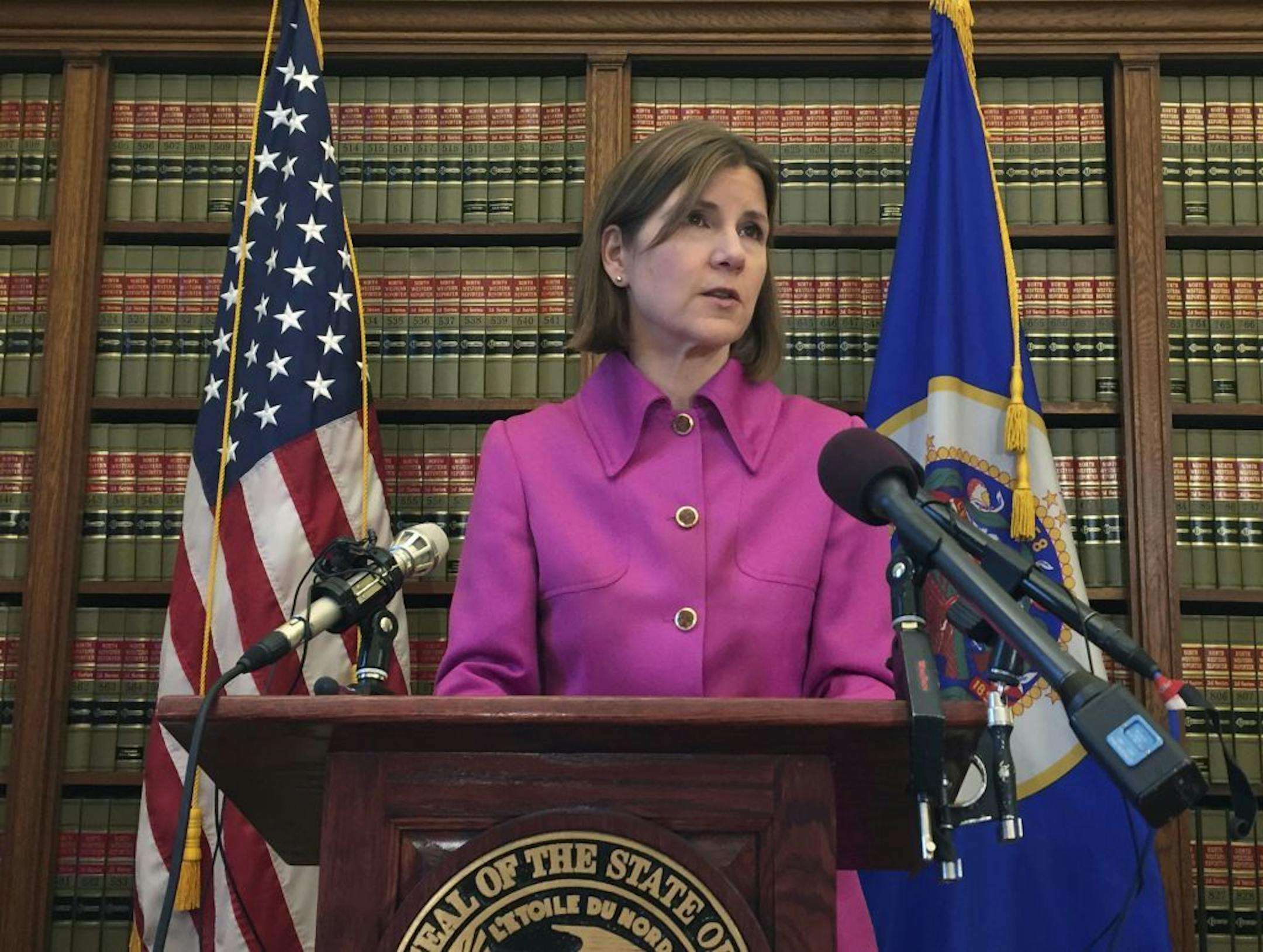 Minnesota Attorney General Lori Swanson announced Friday she'll join a lawsuit with California and other states challenging President Donald Trump's decision to halt payments to insurers under the Obama-era health care law.